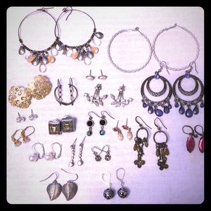 ! 19 Pairs Boho Fashion Earrings